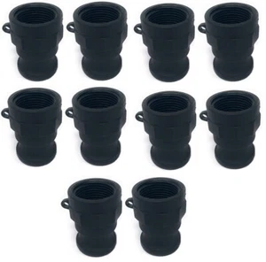 (10 Pack) 3/4" Type A Poly Camlock | Female NPT x Male Adapter Polypropylene - Picture 1 of 6