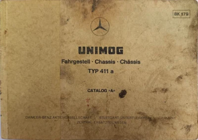 Mercedes Benz Unimog 411 a, Original Parts List,Teileliste,Lista Ricambi - Bild 1 von 3