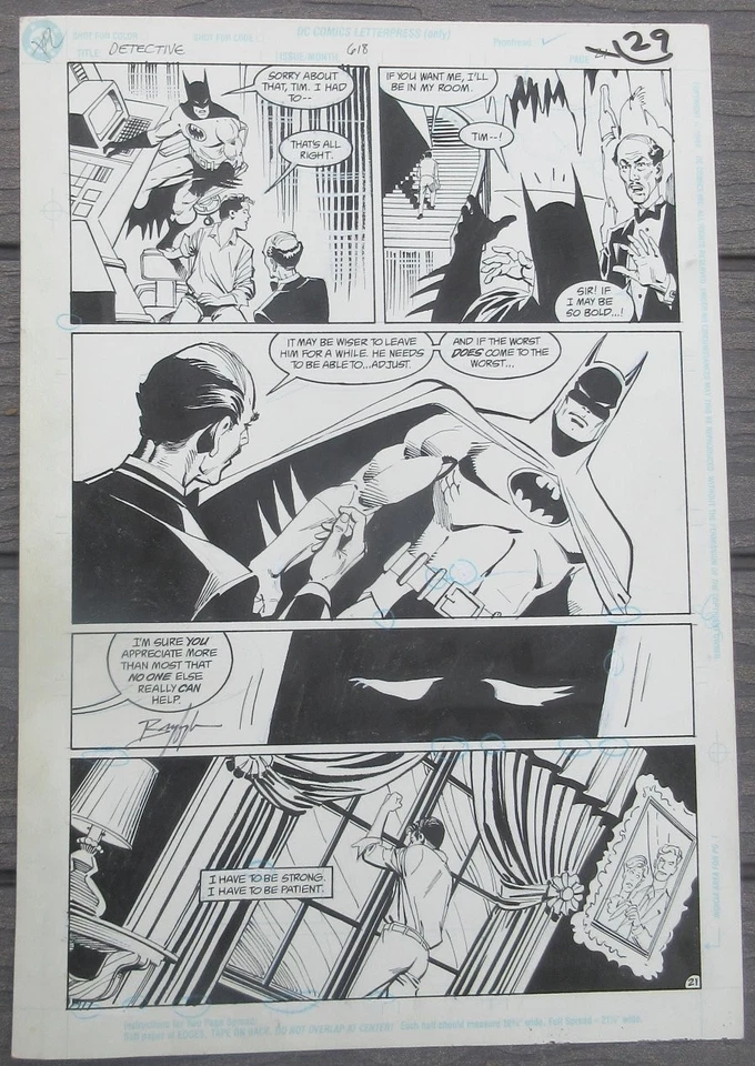 NORM BREYFOGLE Detective 618 p 21 ORIGINAL COMIC ART - Image 1 of 1