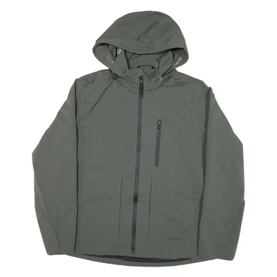 PENDLETON Mens Green Jacket L Polyester Blend Plain Hooded Zip Outdoor Style - Image 1 of 4