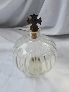 Vintage Bustanoby Forbidden Fruit Likörflasche Cross Finial RARE BOTTLE Early 20 C - Bild 1 von 3