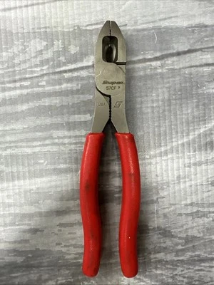 SNAP-ON TOOLS USA 7" RED Soft Grip HD Combination Lineman's Pliers 57CF NEW - Image 1 of 4