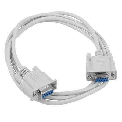 2PC 5Ft F / F Serial RS232 Null Modem Cable Female to Female DB9 FTA Cross8371 - Image 1 of 4