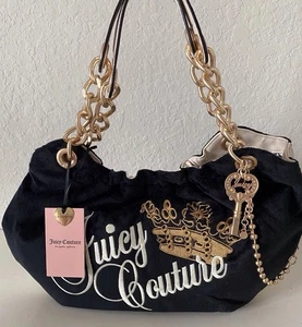 Bolso Cartera Juicy Couture Key To Juicy Bordado Cuatro Pósteres Regaliz con Dije - Imagen 1 de 15