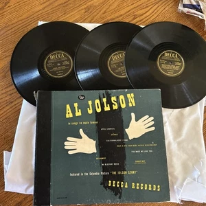 Al Jolson 78rpm Set Decca Records #A-469 Al Jolson In Songs He Made Famous - Picture 1 of 16
