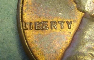 1957 LINCOLN CENT "BIE"  MINT ERROR  AU - Picture 1 of 3