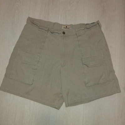 Woolrich Shorts Mens 35x6 Khaki Cargo Pockets 100% Cotton Tag Size 36 - Image 1 of 4
