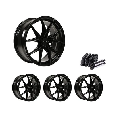 Set of 4 16" Gloss Black Alloy Wheel Rims 5x114.3 fits Nissan NV200, RTXW0 5Lug - Image 1 of 4