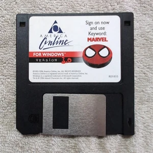 America Online Version 3.0 1996 AOL Marvel Spider Man Windows - Picture 1 of 2