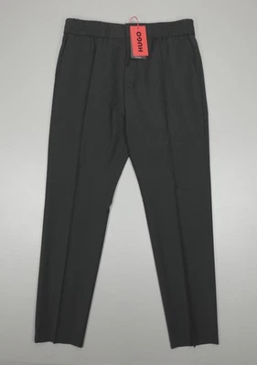 Hugo Hugo Boss Howard Pantalón Cintura Elástica Para Hombre Talla 32 R Negro Super Flex Foto 1 de 4