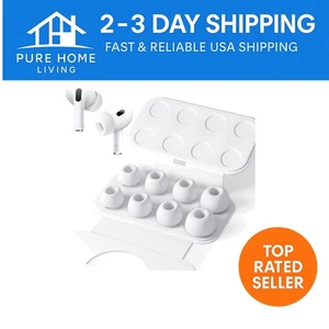 Rutschfeste weiche Silikon Ohrstöpsel für AirPods Pro 2 - 4 Größen mit Aufbewahrungsbox - Bild 1 von 10