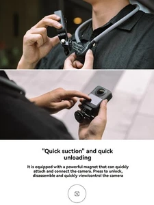 FUJING Magnetic Neck Holder for DJI Osmo360 Action Camera Cycling Vlogging - Picture 1 of 9