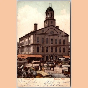 Postcard Faneuil Hall Boston Massachusetts 1906 Architecture - Picture 1 of 4