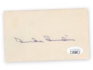 Duke Snider Signed Autographed 3X5 Index Card Dodgers Hall of Famer JSA CF45889 - Picture 1 of 2