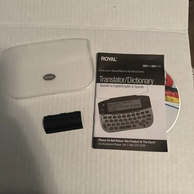 Royal SED7000 Electronic  Dictionary * Cd, Battery Door, Front Cover Only*** - Image 1 of 4