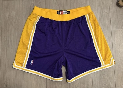lakers team issued 1998-99 Nike Kobe Bryant Era Size 50+4 Pro Cut Jersey Shorts - Image 1 of 4