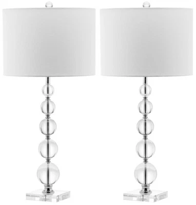 Lighting Collection Liam Stacked Crystal Ball 29-inch Bedroom Living Room Hom... - Image 1 of 4