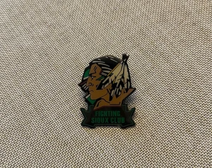 UND Fighting Sioux Club bunte moderne Sioux Logo Pin mit Schmetterlingsunterlage - Bild 1 von 2