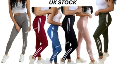 Leggings Ladies Womens Gym Yoga Keep Fit Sport Running Joggers Pants Stretch NEW - Image 1 of 4