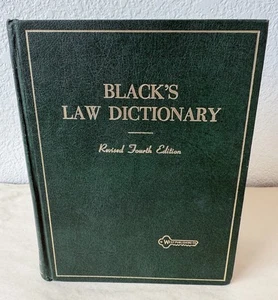 Black's Law Dictionary Book, Revised Fourth Edition, 12th Reprint (1975) - Foto 1 di 10