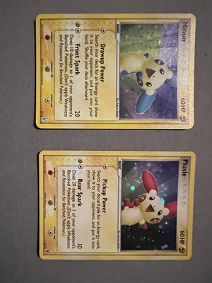 Pokémon TCG Plusle 6/12 & Minun 6/12 EX Trainer Kit Holographic Cards - Image 1 of 4