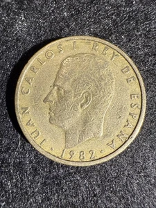 Seltene Spanien 100 Peseten Münze ( 1982 ) - Juan Carlos I Ära " - Bild 1 von 9
