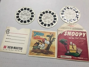 1969 View Master Snoopy and the Red Baron B544 3 Reel Set w/ Booklet - Picture 1 of 3