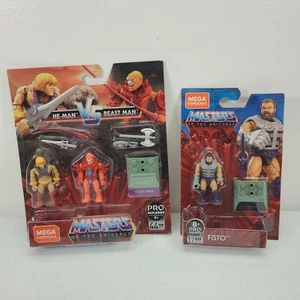 MEGA Construx Probuilder Masters Of The Universe Lot Of 2 He-Man Beast Man Fisto - Picture 1 of 22