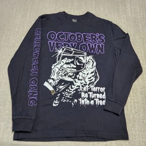 OVO Drake Shirt Men Small Halloween Gang Owl Logo Black Toronto October Very Own - Picture 1 of 10