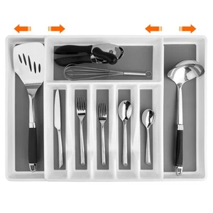 Expandable Silverware Drawer Organizer | Utensil Organizer for Kitchen Drawers - Picture 1 of 7