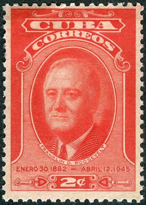 Caribe 1947 Honrando al Presidente Franklin Roosevelt MNH (SC# 406) Foto 1 de 1