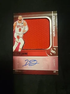 Parche autógrafo/35 Jumbo Bulls 2024-25 Zach Lavine Panini Silhouette juego usado - Imagen 1 de 7