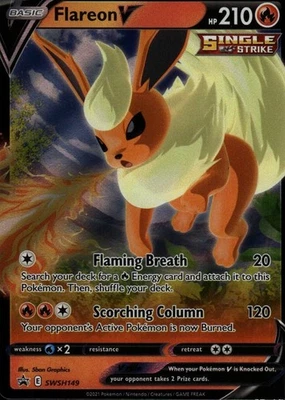 Flareon V Holo Promo SWSH: Sword & Shield Promo Cards SWSH149 NM - Image 1 of 2