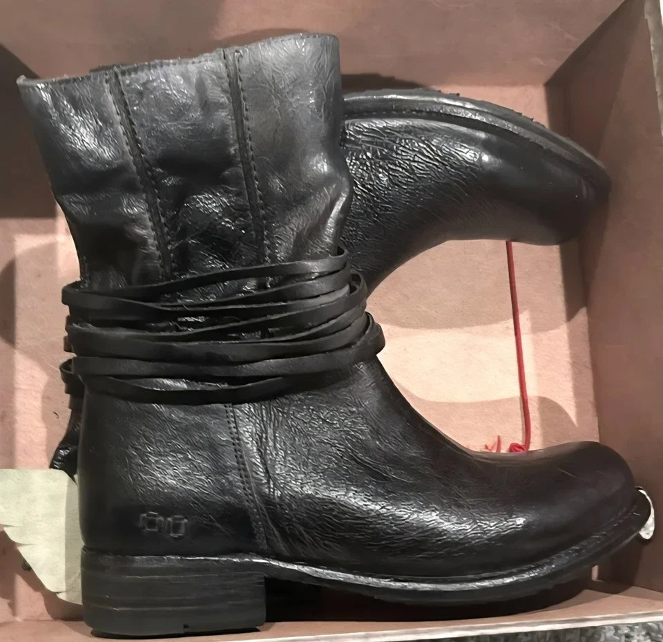 Bota Bed Stu para mujer 8,5 Rampton Cobbler Series cuero media pantorrilla nueva sin caja Foto 1 de 4