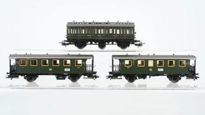 Märklin H0 Bundle Passenger Cars with Open Platforms 2nd Class compartment car 2nd class DB/ - Image 1 of 4