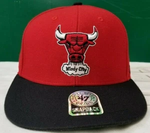 Chicago Bulls Windy City Snapback Cap Mütze 47' Marke NBA Hardwood Classics - Bild 1 von 12