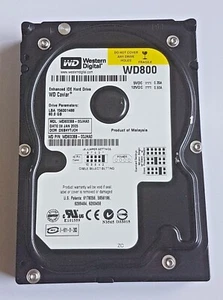 80 GB Ide Western Digital WD800BB-00JHA0 7200rpm 2MB HDD 3.5 " Internal Hard - Picture 1 of 1