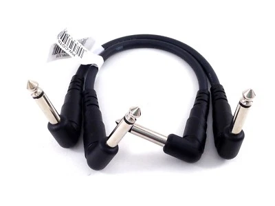 D'Addario - Cable de conexión Planet Waves 6 pulgadas 1/4 extremos en ángulo - Paquete de 2 Foto 1 de 2