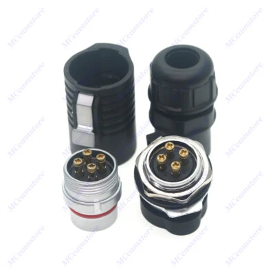 XHP20 2-5 pin Waterproof Wire Plug Screw Crimp,Electrical Cable Power Connector - Image 1 of 4