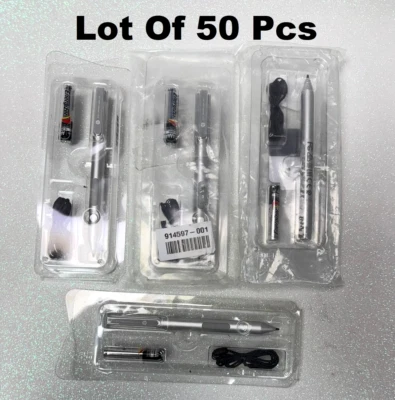 50 Pcs HP ACTIVE PEN HSTNN-W01P WITH BATTERY LANYARD 914597-001 STYLUS B2-5 - Image 1 of 4