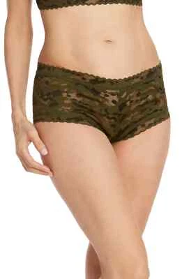 Panty corto Hanky verde camuflado de encaje para niño talla L31615 para mujer Foto 1 de 2