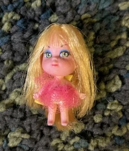 Vintage Mattel Liddle Kiddle- Laffy Lemon Kola Kiddle Yellow Hair Pink - Picture 1 of 3