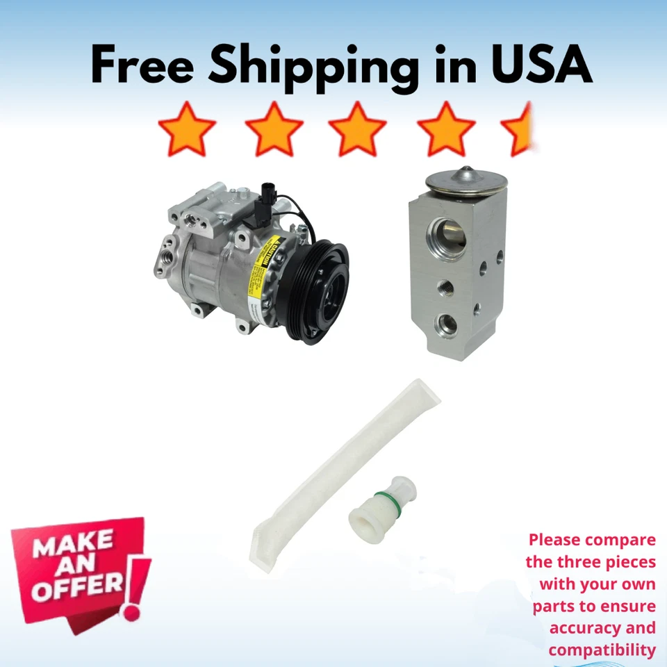 Kit Compresor A/C Fit Kia Spectra 2007-2009, Kia Spectra5 2007-2009 Foto 1 de 4