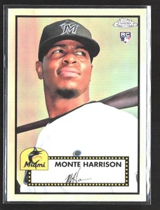 2021 Topps Chrome Platinum Anniversary #52 Monte Harrison Refractor Rookie RC - Picture 1 of 2