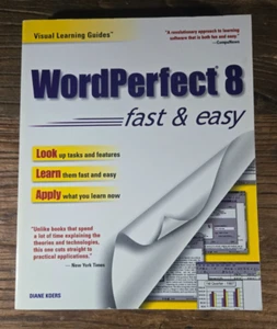 Corel Wordperfect 8 Fast & Easy Visual Learning Guides - Merge Templates etc - Foto 1 di 3