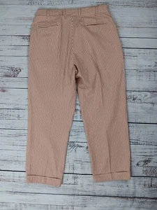 Bills Khakis Pants Men's 36 100% Cotton Stripped Pink Breathable - Picture 1 of 10