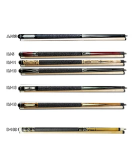 BW Pool Cues 58-Inch 2-Piece Canadian Maple Hardwood classic decal design - Picture 1 of 17