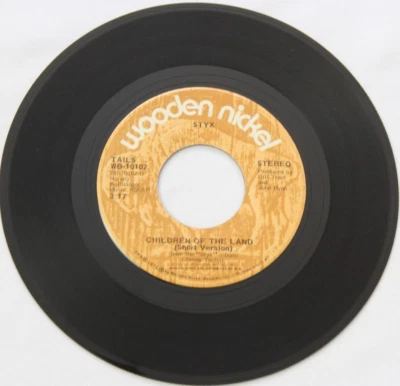 STYX CHILDREN OF THE LAND / LADY, 45RPM 7" VINYL RECORD, WB-10102 - Image 1 of 2