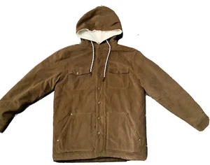 Mens M Iconic Soul Forever Summer Brown Corduroy Padded Jacket Outdoor Trucker - Picture 1 of 21