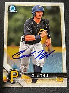 Cal Mitchell Signed 2018 Bowman Chrome Card In Person Autograph (IP) Auto - Picture 1 of 2